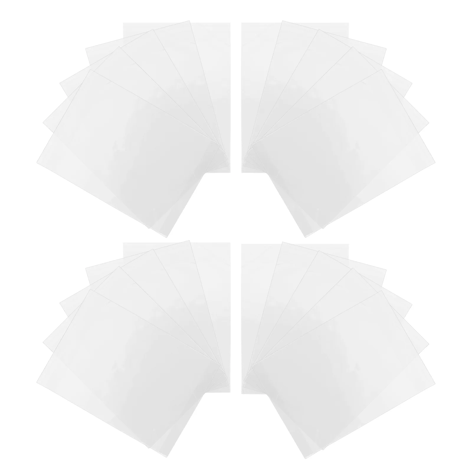 

50pcs Transparent Clothing Packaging Bags Self Adhesive Sealing Garment Clear Storage Pouches for Shirts Shoes