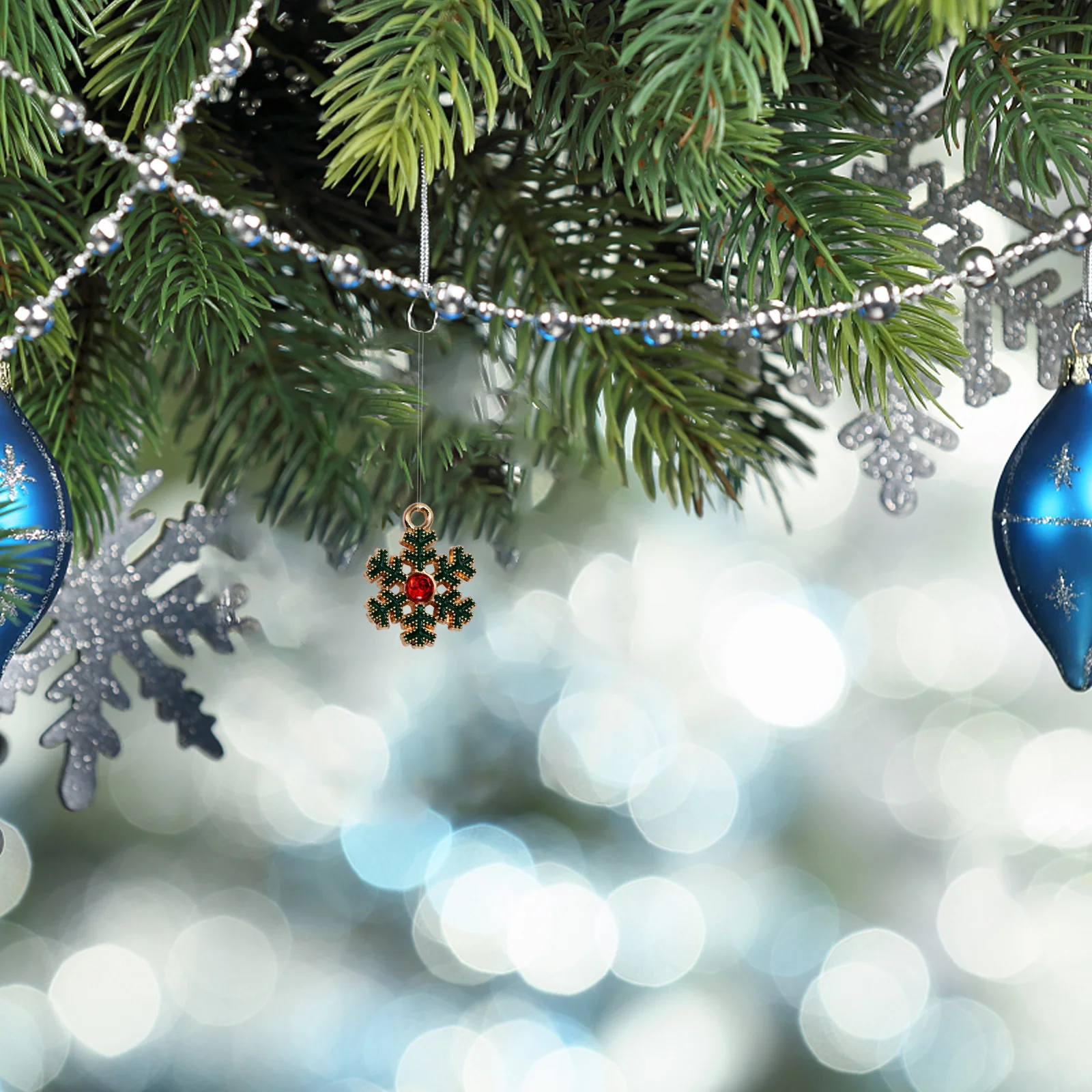 

Teardrop Christmas Earrings Accessory Pendant Connector Charms for Bracelets Jewelry