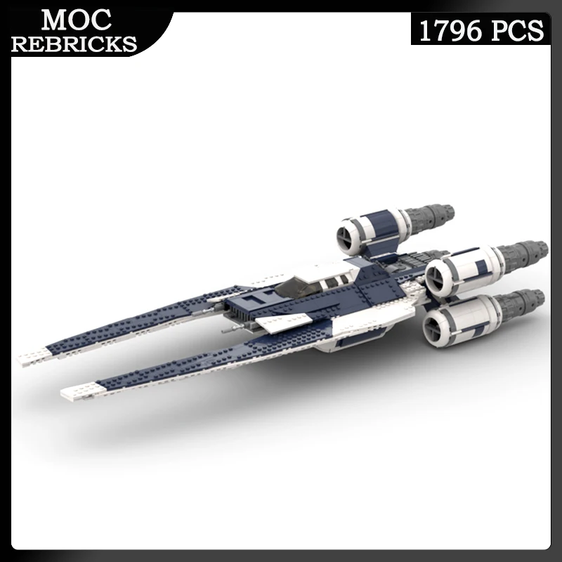 Space Wars Series Rogue One - UT-60D U Wing MOC Building Block Model Set DIY Kids Puzzle Educational Originality Christmas Gifts