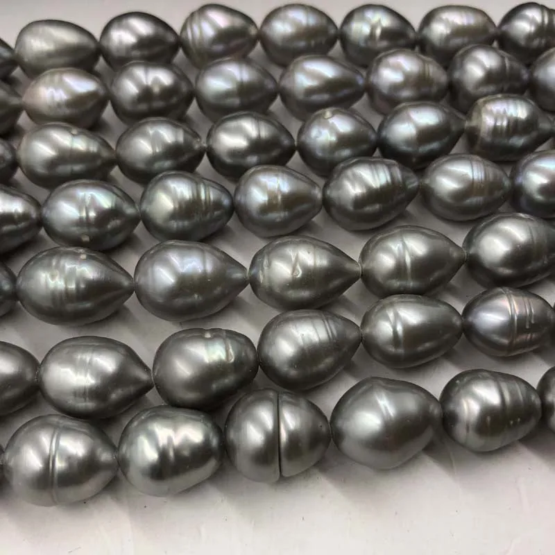 ELEISPL For 7Strands Loose Strings Rice Freshwater Cultured Pearls 10MM #22010315