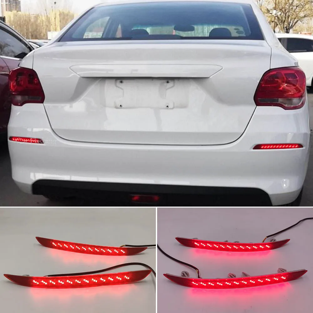 1 Pair For Chevrolet Cavalier 2016 2017 2018 Led Rear Bumper Reflector Flowing Turn Signal Braking Driving Lamp Car Accessories