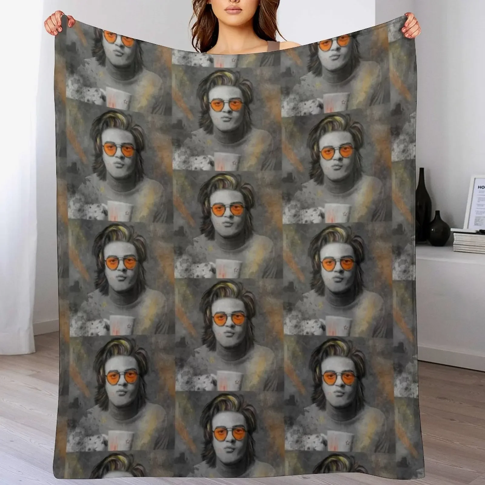 Joe KEERY Throw Blanket Warm Flannel Blanket for Couch Chair Bedroom