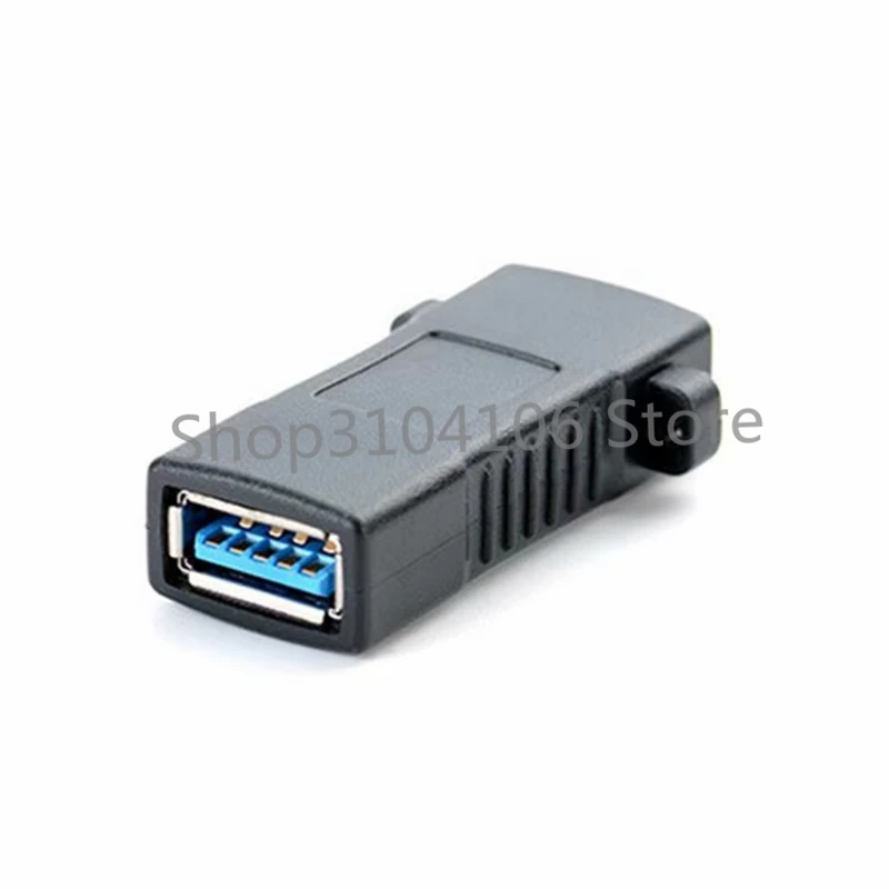 1pcs USB 3.0 Female to Female Extension Exteder Coupler Adapter with Panel Mount Holes connector