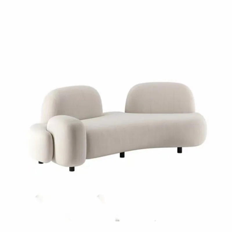 

Minimalist reef sofa villa exhibition hall leisure special-shaped fabric sofa