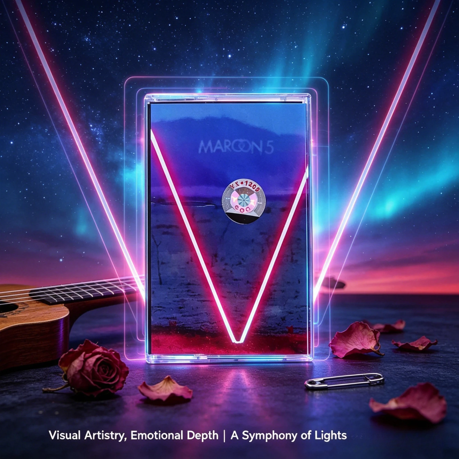 

Maroon 5 Pop Rock Cassette Tape Retro Collectible Tape with Art Photo Booklet for Music Fans