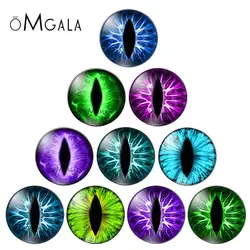 유리 눈 카보숑 8MM-30MM 쌍 원형 돔 용 고양이 동물 눈 인형, DIY 쥬얼리 액세서리, 믹스 눈동자, 카메오, 신제품
