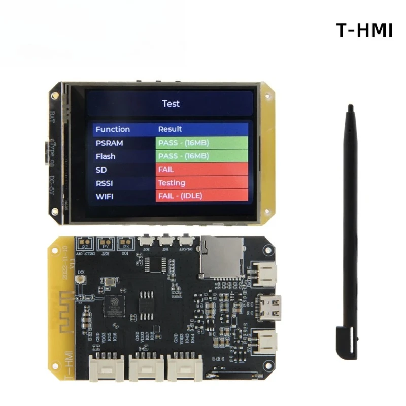 1Pcs T-HMI ESP32-S3 Touch Display 2.8 inch ST7789 LCD Screen WIFI Bluetooth 5.0 Module Support TF Type C On-Board 16MB Flash