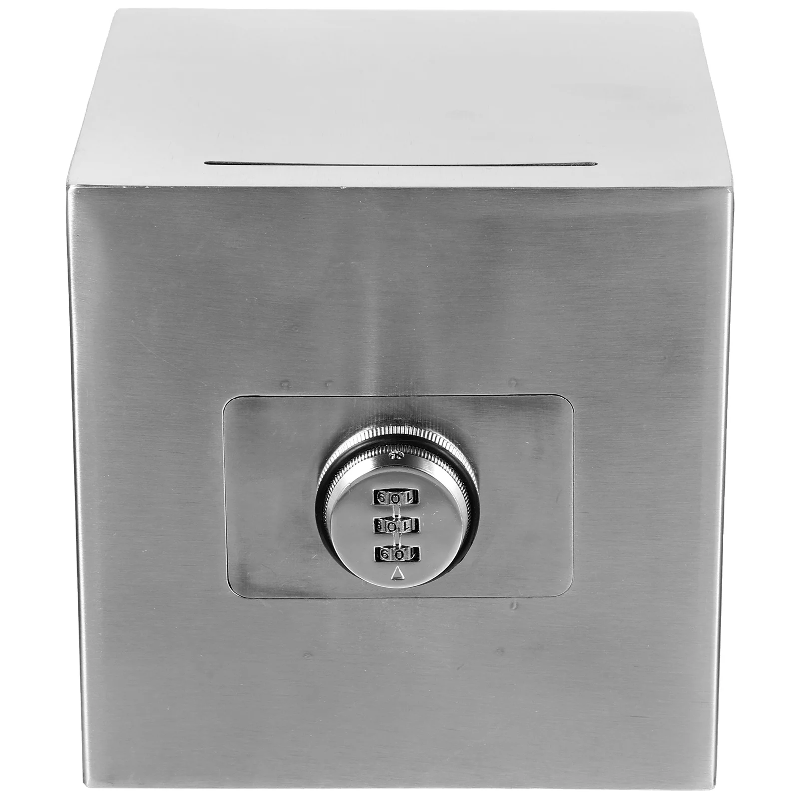 

1pc Stainless Steel Piggy Large Capacity Savings Bank Lock Safe Money Container For Adults Piggy Bank Decor Coin