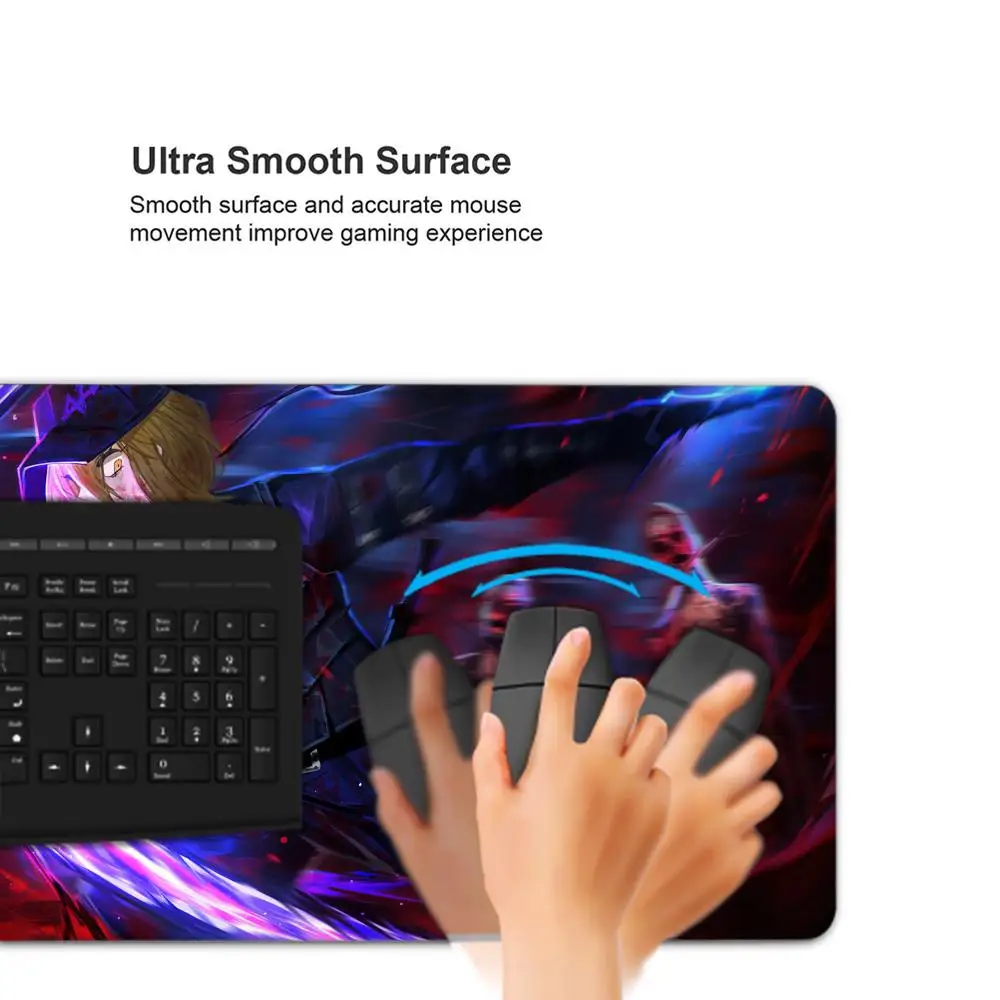 Limbus Company Mouse Pad Gaming Pad Besar XXL Desk Mat Non Slip Double Sided PU Game Mouse Computer Leather Keyboard Mat
