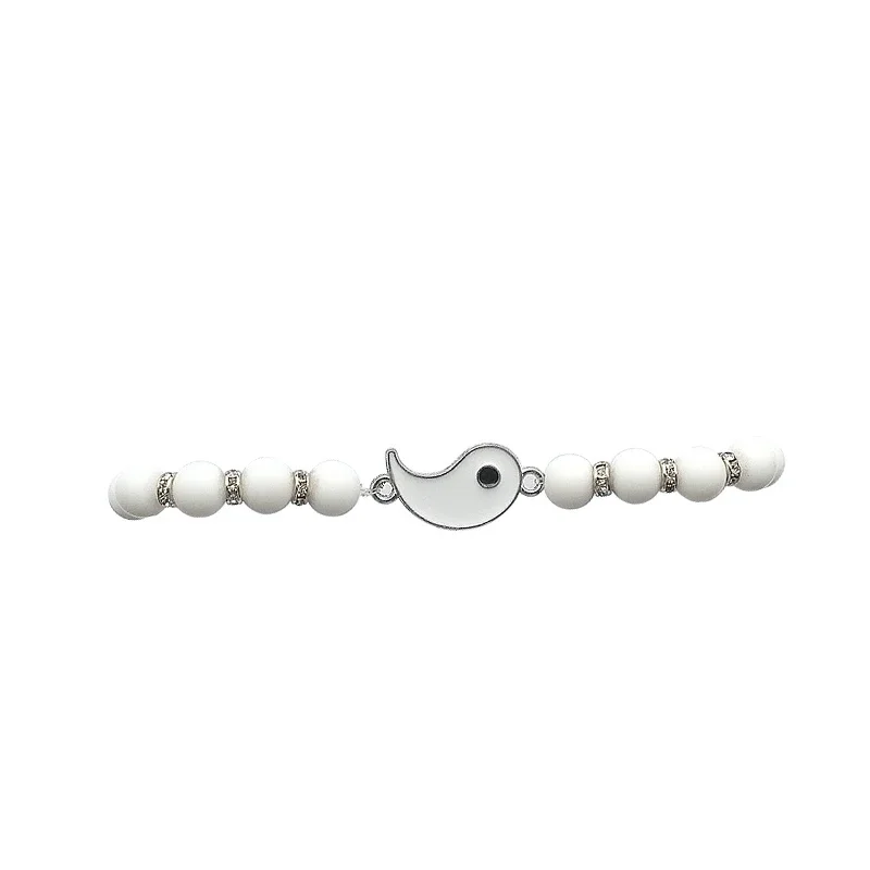 Tai Chi Perlen Paar Armbänder Für Frauen Männer Beste Freunde Yin Yang Gepaart Charms Perlen Armband Mode Schmuck Geschenke