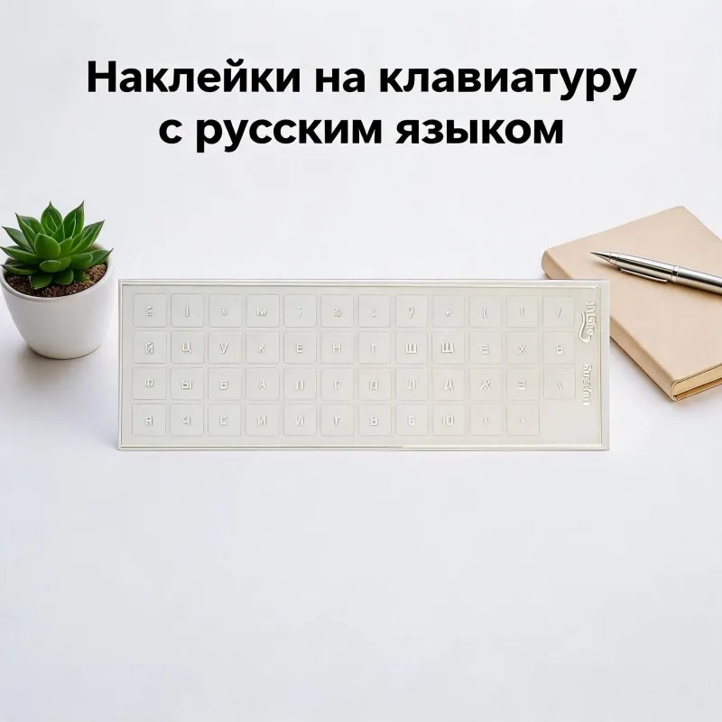 Russian  Keyboard Stickers  Waterproof  Vinyl Decal for Laptop Desktop PC Universal Russian Letter Keyboard Replacement Sticker