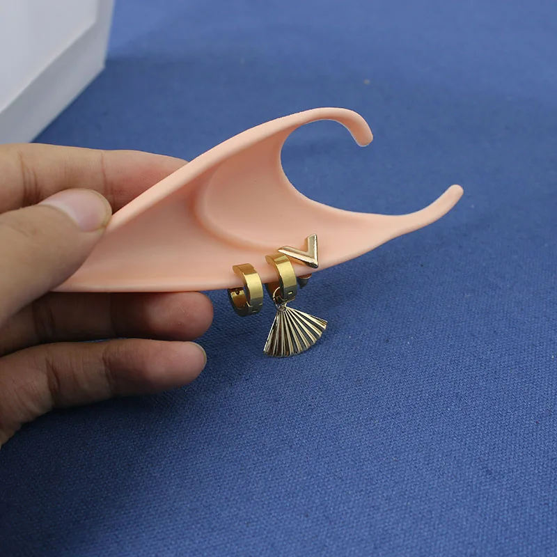 Anime Arknights Lumen Cosplay Elf Ear Artificial Soft Silicone Ears Men Women Halloween Prop Xmas Party Decor Accessories Gift