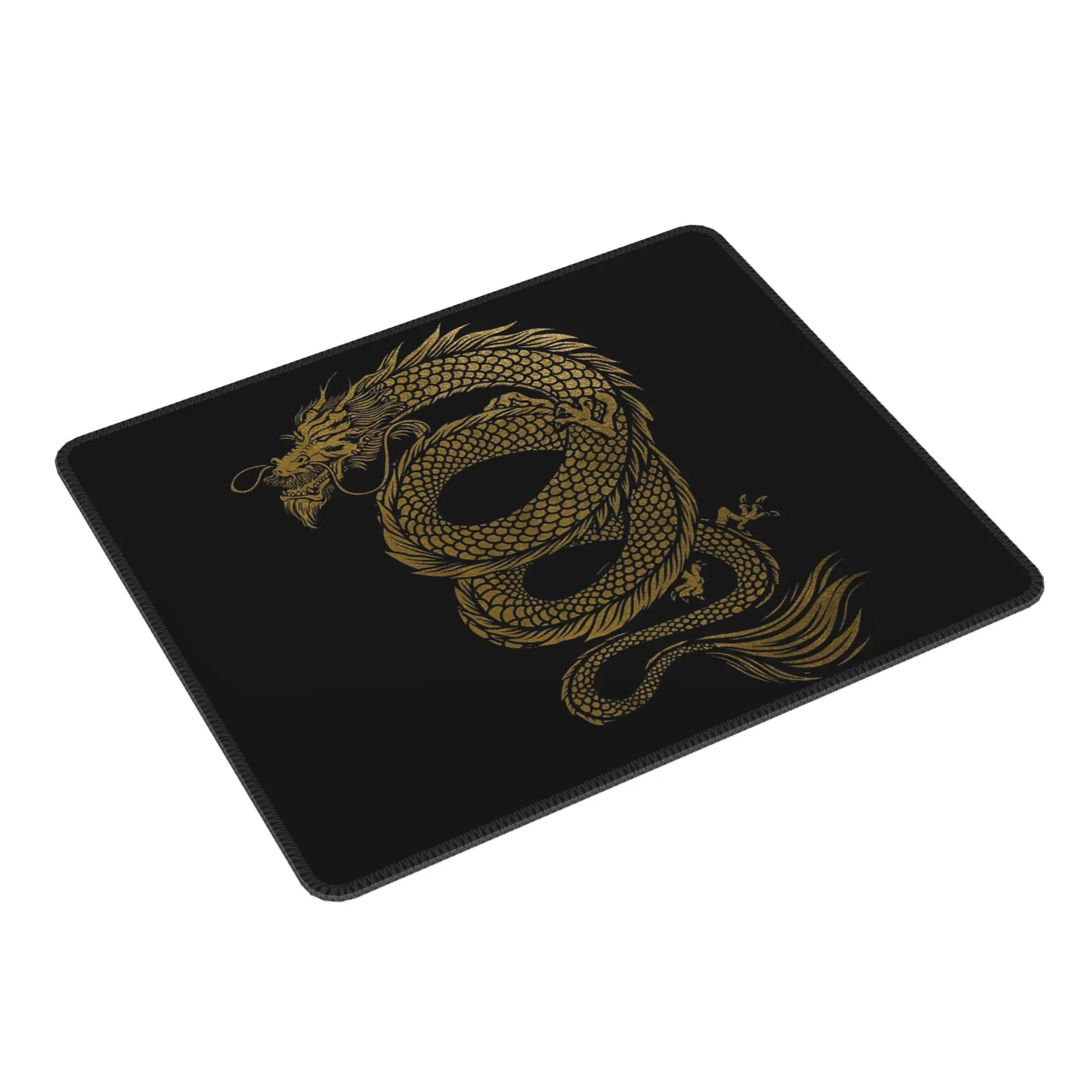 Golden Dragon Pattern Mouse Pad Computer Keyboard Mouse Mat Gamer PC Laptop Desk Mat Office Accessories Table Mats