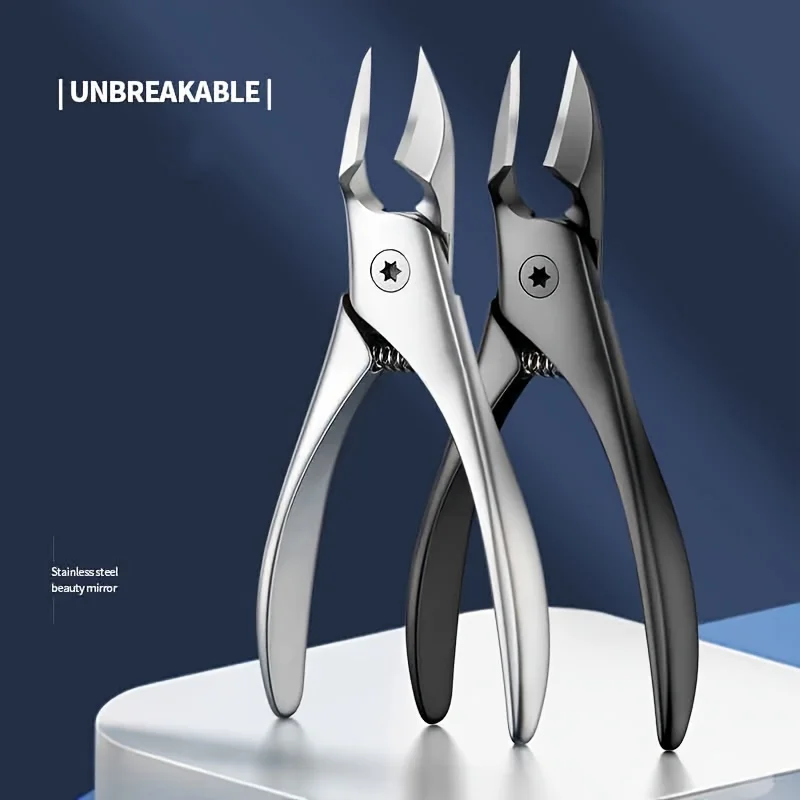 Stainless Steel Toenail Clippers with Eagle Beak Design | Precision Trimming for Ingrown & Thick Nails, Includes Tweezers, Odor-