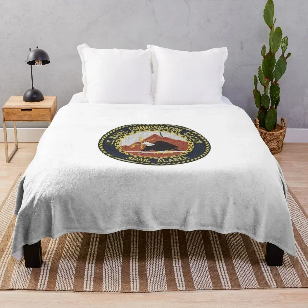 US Naval Communication Station Adak Alaska Throw Blanket heavy to sleep Hairys Shaggy Giant Sofa Blankets