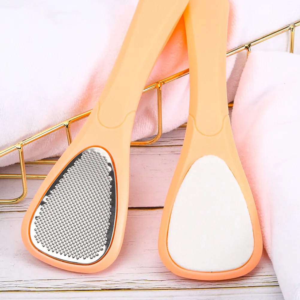 

2Pcs Stainless Steel Foot File Pedicure Tool for Callus Removal Hard Skin and Cuticle Professional Home Use Women Smooth Skin