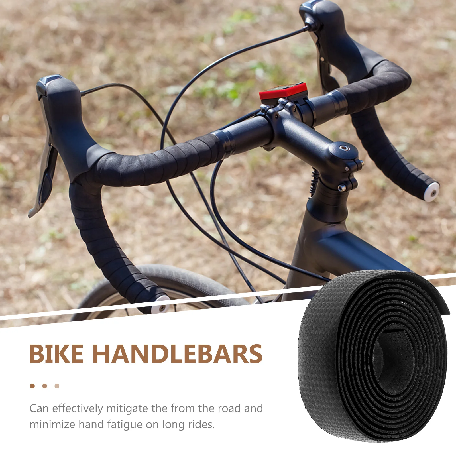 

1pc Anti-Slip Bike Handlebar Belt Eva Handlebar Wraps Mountain Road Cycling Comfortable Non-Slip Grip Covers Shock Absorbing