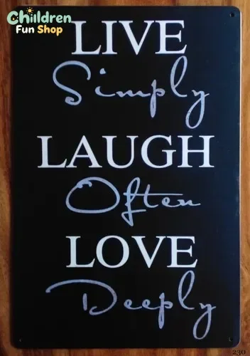 Metal Tin Retro Sign Motivational Quotes Plaque Vintage Wall Home Décor 20x30 cm --Tin Sign