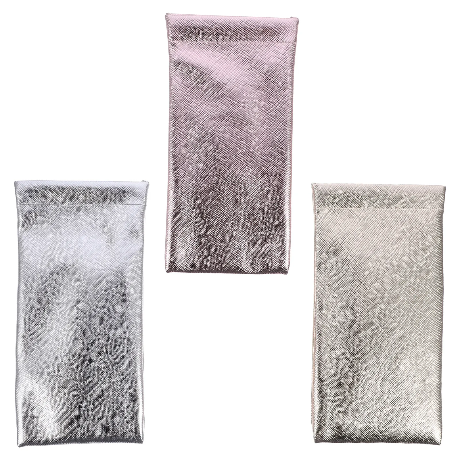 3Pcs Eyeglasses Pouch Set Wear-Resistant Glasses Bags Compact Sunglasses Organizer Portable Small Gadget Holder