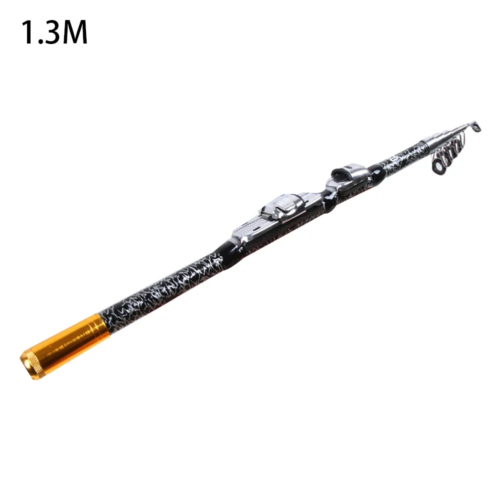 

Brand New Fishing Rod 1.3m-2.1m Carbon Fiber Telescopic Fishing The Picture Shows Throwing Rod To Carry Sea Rod