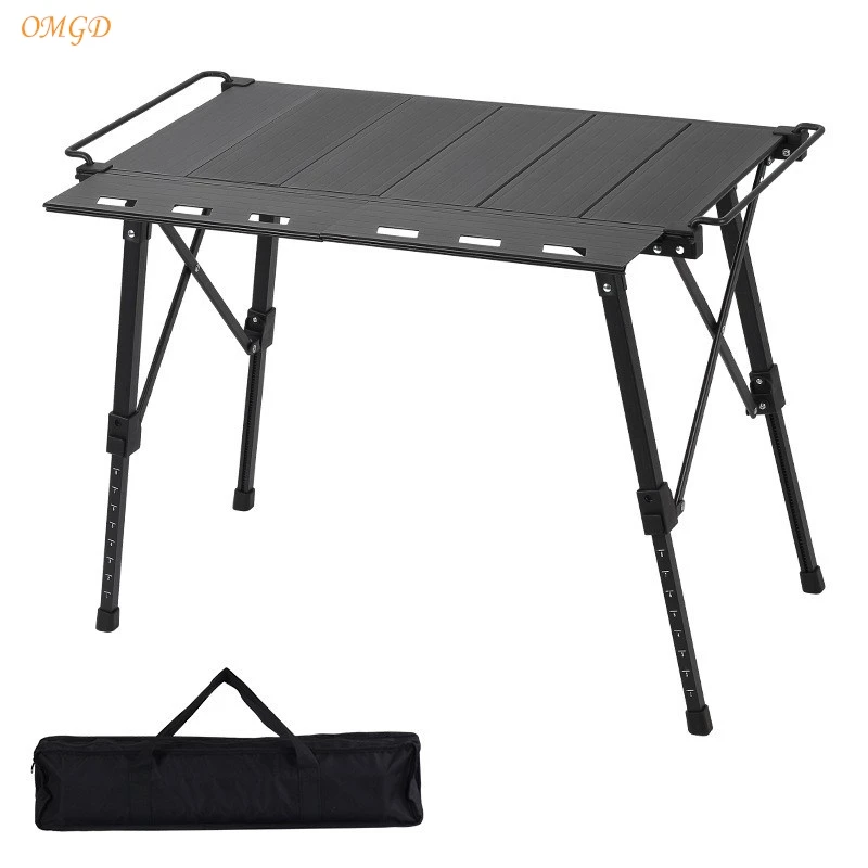 Hot Sale High-end IGT Multifunctional Tactical Table Blackened Aluminium Alloy Mobile Kitchen Outdoor Camping Folding Table Home