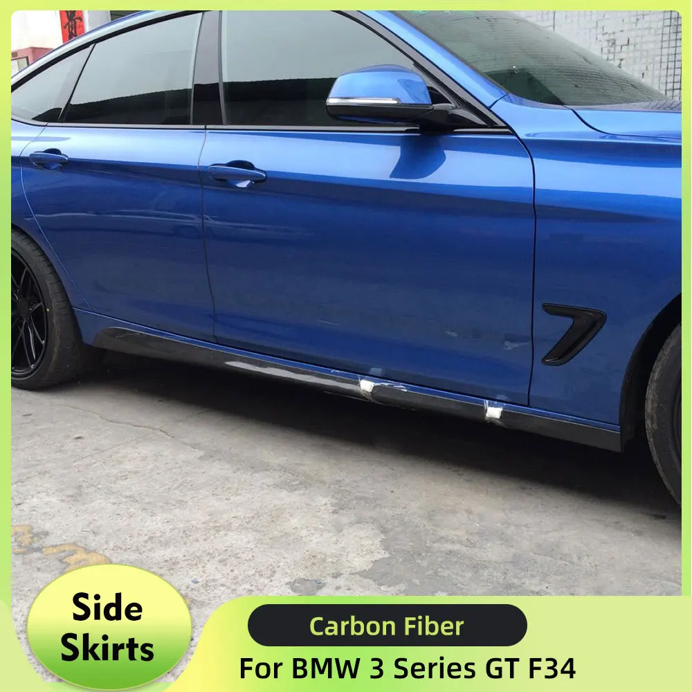 

Carbon Fiber Side Skirts Apron kit for BMW 3 Series GT F34 M Sport Bumper 4-Door 2014-2017 Side Skirts Extension Lip FRP