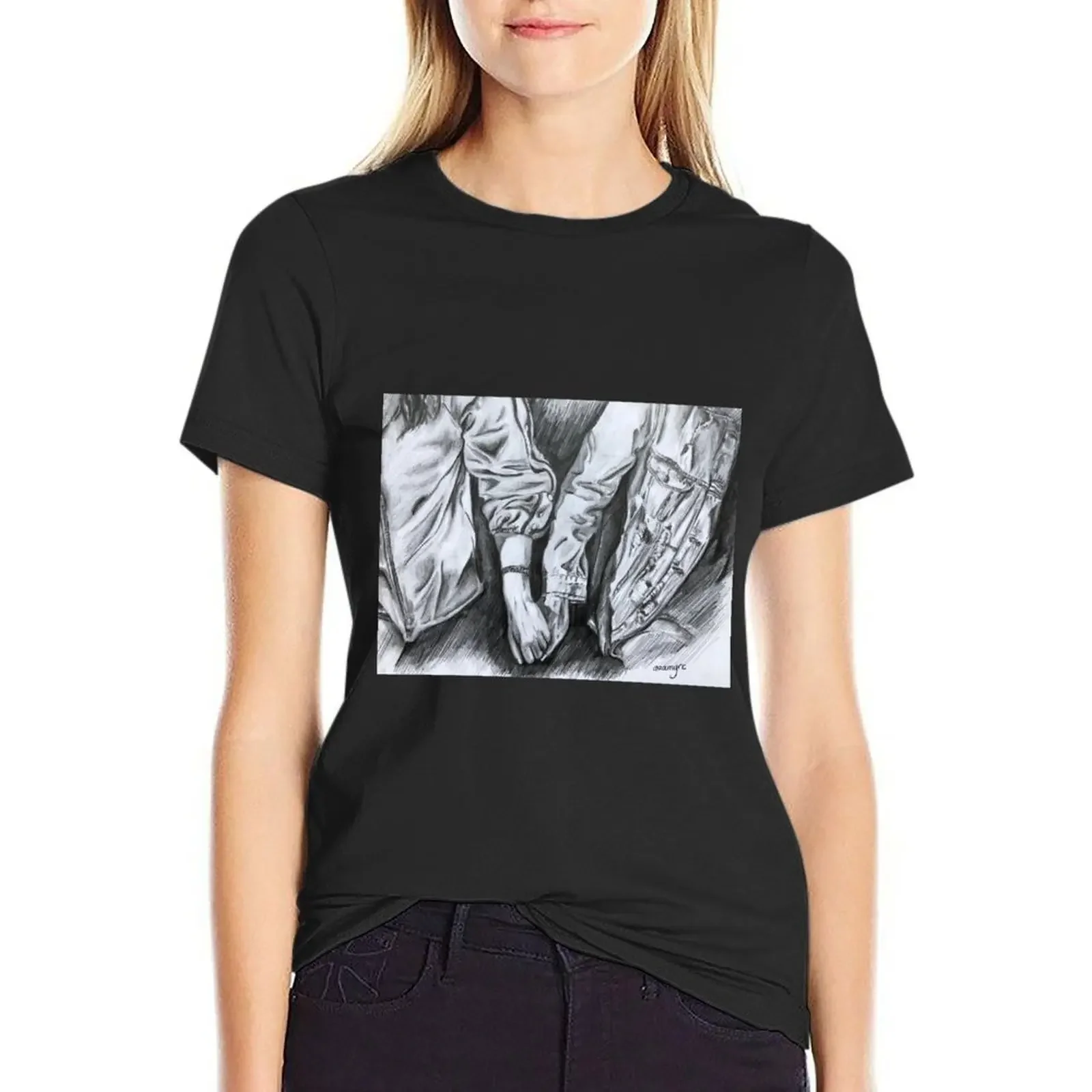 

casey & izzie T-Shirt sports fans female customs design your own cute tops t shirt Women