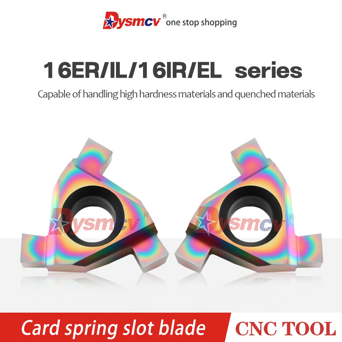 

Seven Color Quenched Steel Special 16ER/IL 16IR/EL1.5 3.0 CNC Machining Center Lathe Triangular Vertical External Groove Inserts