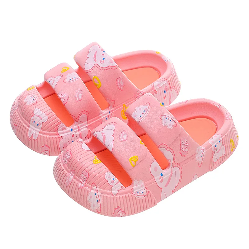 Pantuflas Kid Platform Slippers 2023 Summer New Boy Beach Shoes Girl Princess Sandals Home Shoes Bathroom Kid Shoes Flip Flops