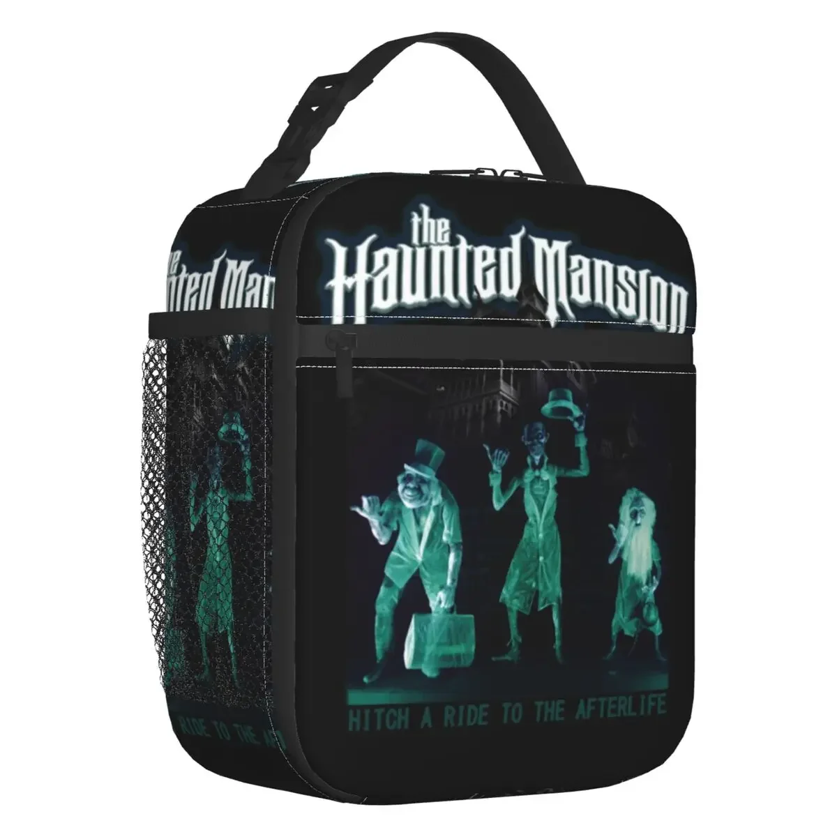 Custom The Haunted Mansion Lunch Bag Men Women Cooler Thermal Grim Grinning Ghost Insulated Lunch Box for Adult Office