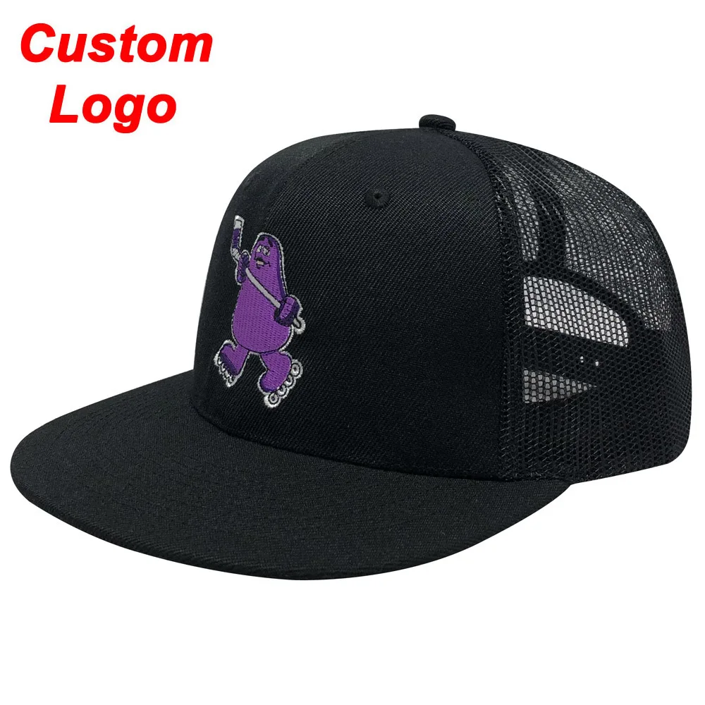 Custom Baseball Softball Cap 3D Embossed Logo Football Tennis Golf Sport Club Hiphop Flat Bill Sunny Journey Snapback Hat