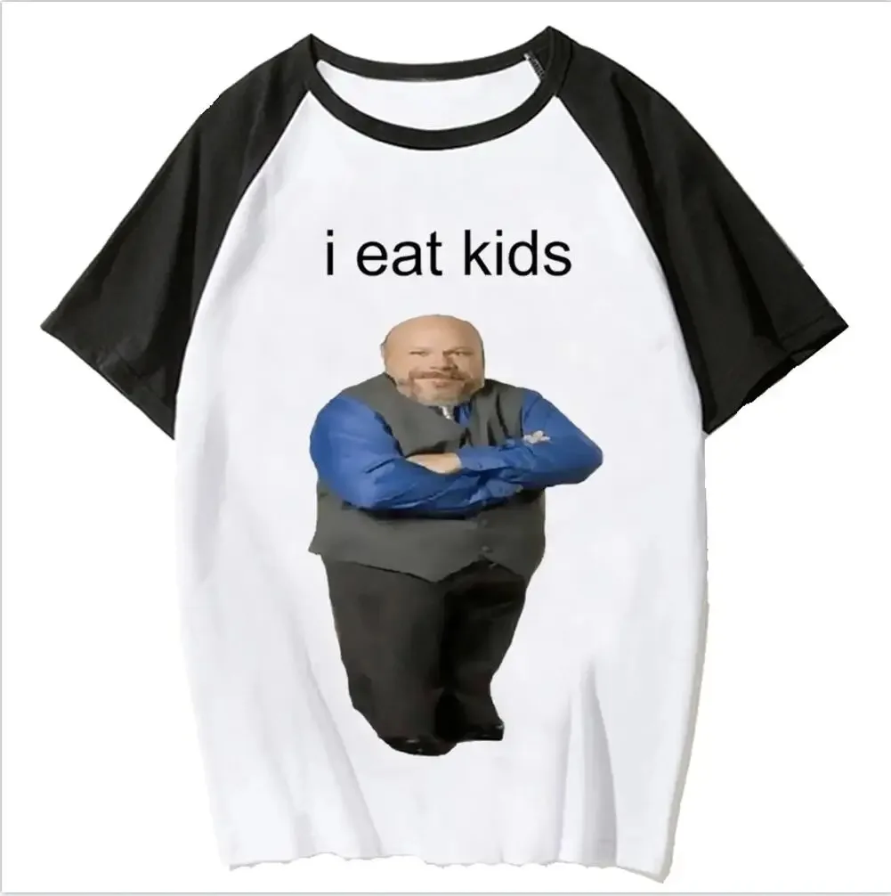 Men Women Clothing Bertram Eats Kids Printed T-shirt Men Manga White Shirt Aesthetic Vintage Tee Goth Y2K Streetwear Couple Top