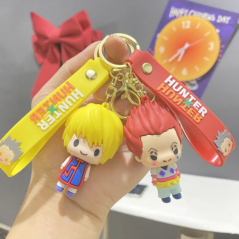 

11cm/4.33in HUNTER Keychains Pendant Anime Peripherals Cartoon Figures Cute Keyring Holiday Gift Collectible Originality Crafts
