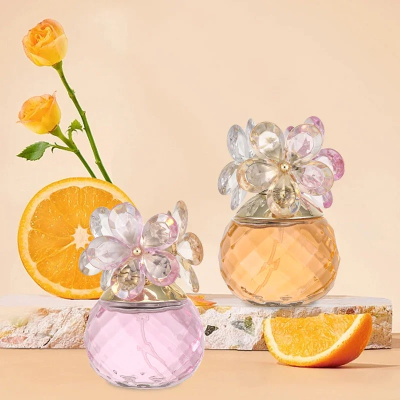 Perfume de pétalos para mujer, fragancia ligera, fresco, Natural, susurro, jardín, 55ml, fragancia francesa, fragancia de Margarita de cristal, Spray corporal