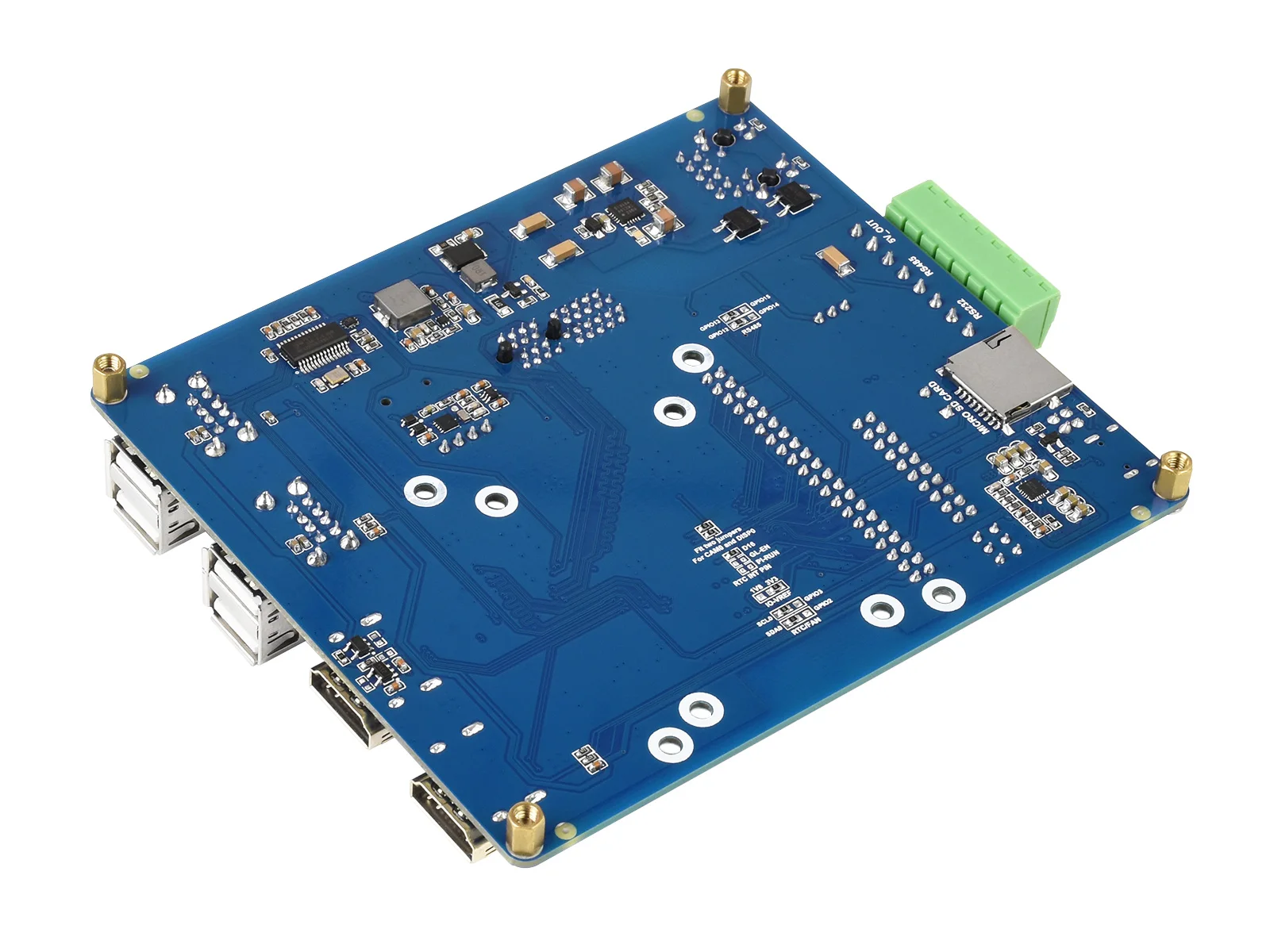 Raspberry Pi Compute Module 4 IO Board With PoE Feature (Type B), For All Variants Of CM4,Suitable For Evaluating CM4