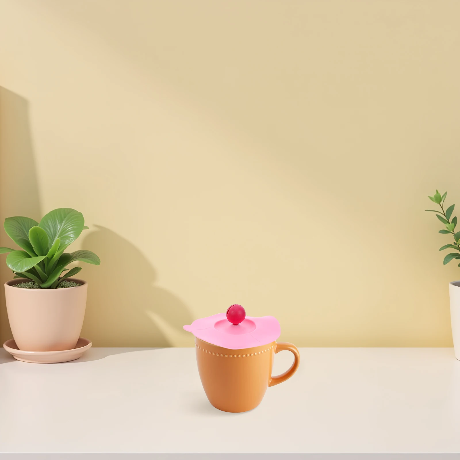 

Silicone Cup Lid 2 Pieces Leakproof Reusable Cover for Travel Outdoor Beverage Heat Resistant Silicone Cup Lid Protectors