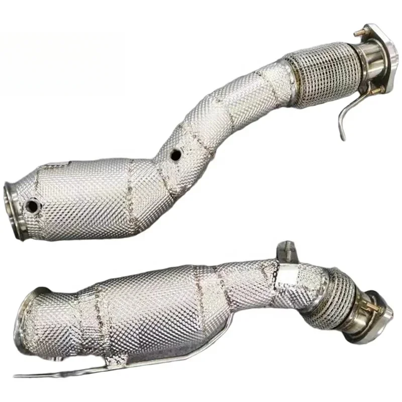 High Flow Exhaust Downpipe for BMW M2C M2 Competition S55 3.0T 2018-2022 Stainless Steel 304 Performance Cat Downpipe