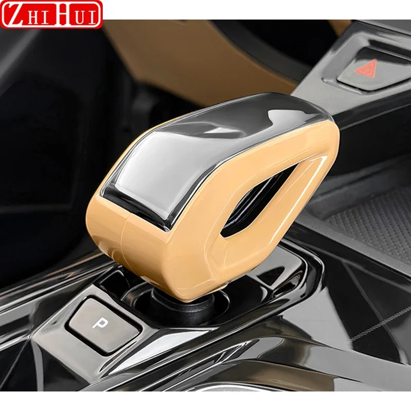 For Geely Cityray 2024 2025 Car Styling Gear Shift Knob Cover Shift ABS Sticker Decorations Auto Modified Accessories