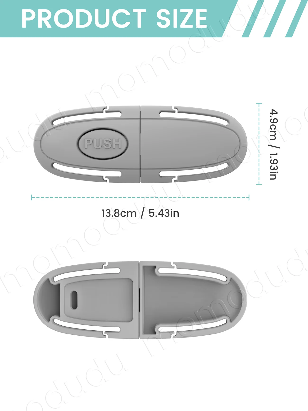 Universal Seat Chest Harness Clip - Anti EscapeBaby & Kids Seat Safety Buckle Lock, Adjustable Guard for Strollers & Car Seats image 2