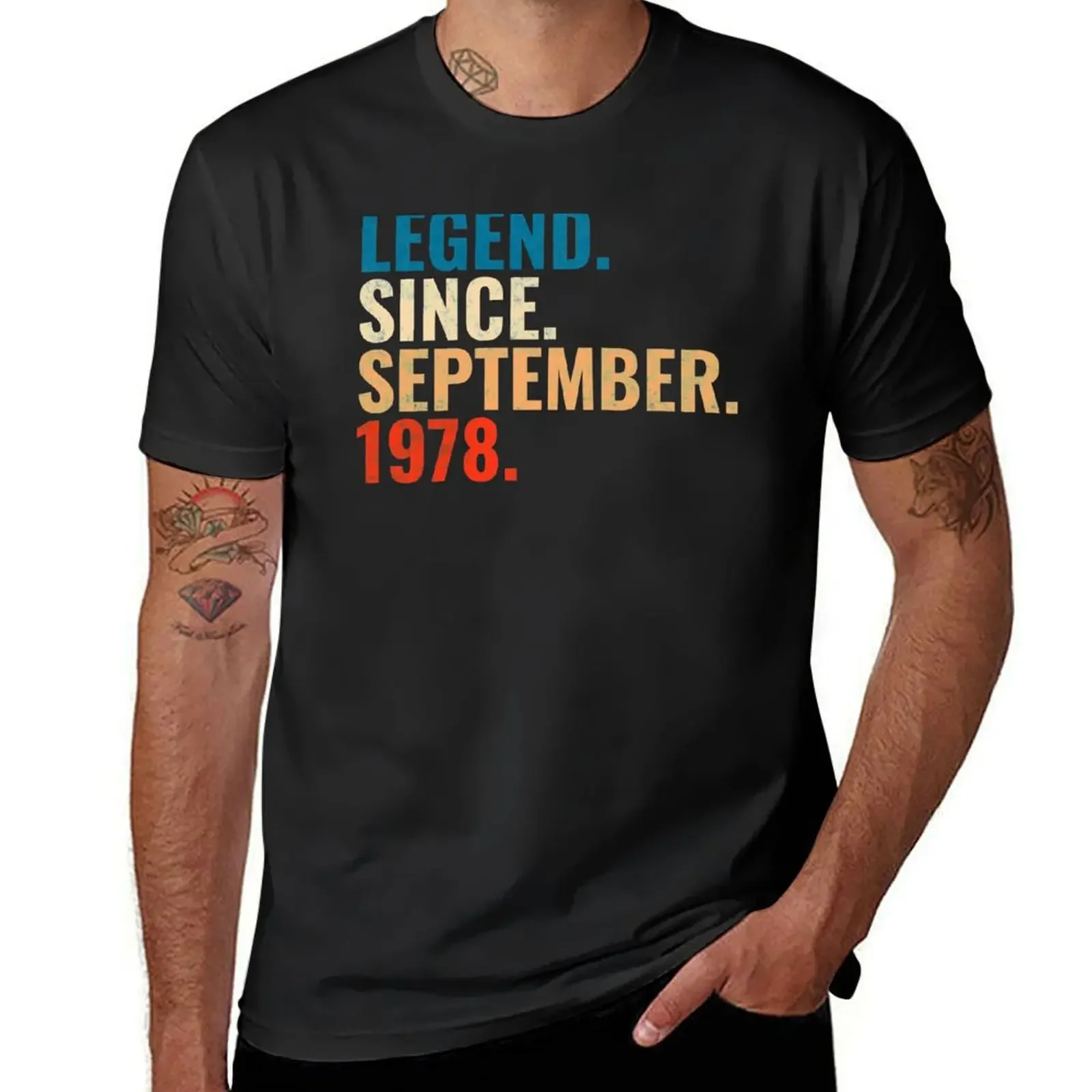 Legend Since September 1978 Retro Vintage T-Shirt vintage t shirts graphic shirts graphic t shirts clothes for men