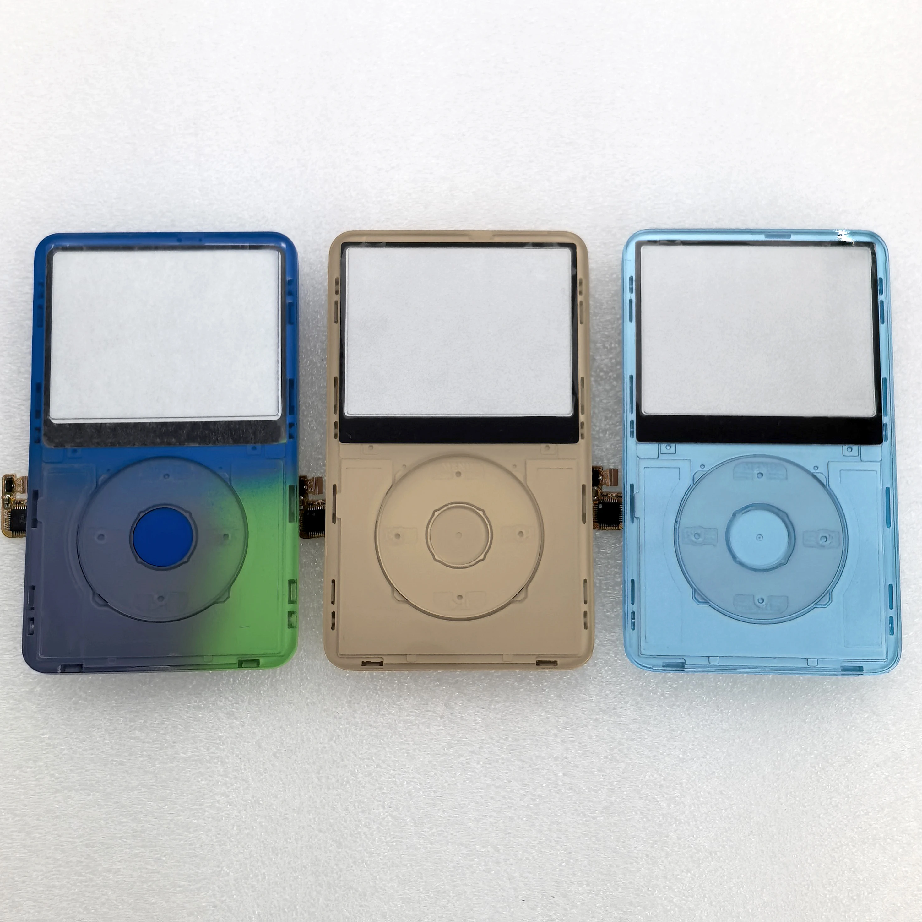 Für iPod Classic 5. und 5.5. Generation Video A1136 Vordere Frontplatte Gehäusebaugruppe + Clickwheel Mitteltasten-Gehäuseabdeckung 30GB 60GB 80GB – Detail 4
