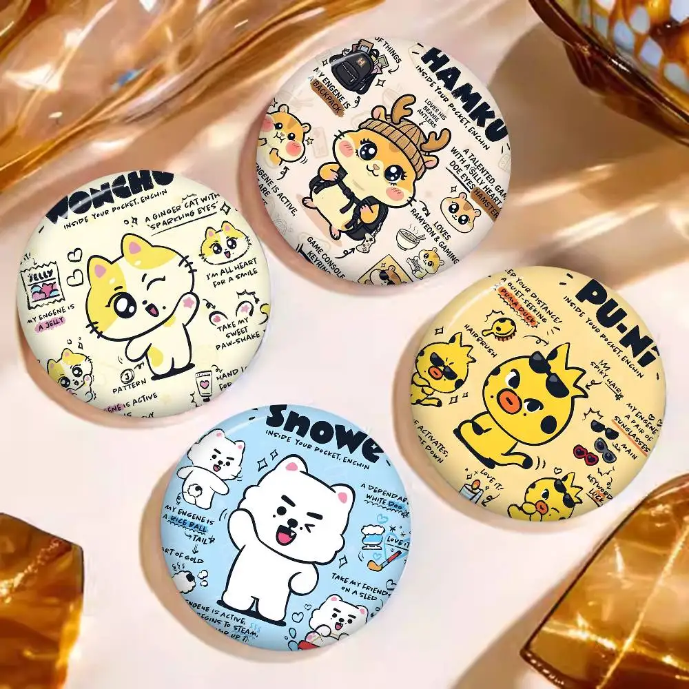 Korea E-Enhypenes Customizable Soft Button Pin For Women Creative Jewelry Funny Badge Cartoon Lover Hat