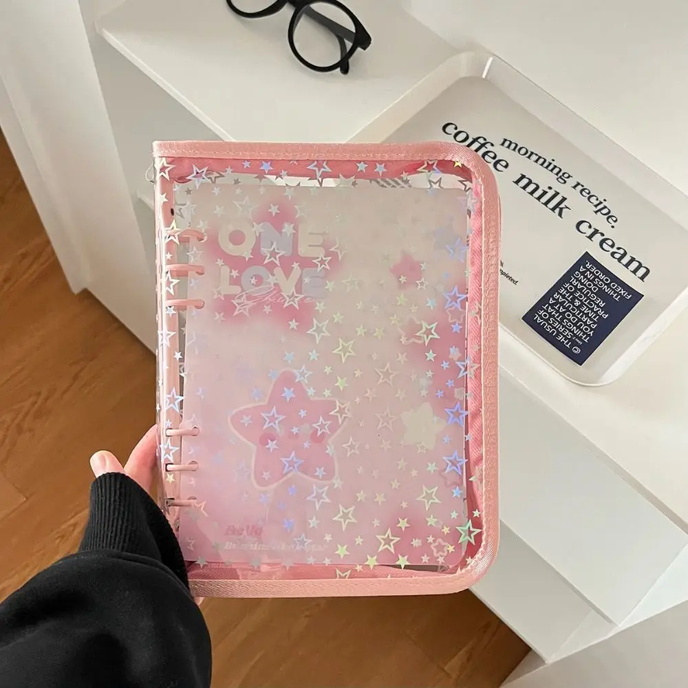 A5 Binder Photo Album Cover PVC Simple Photocard Holder Beautiful Korea Style Photo Collect Book Cover Girls Gifts
