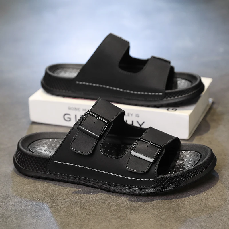 

Мужские повседневные новые дышащие летние модные шлепанцы с защитой от скольжения и запаха, с мягкой подошвой, износостойкие, для пляжа, для подростков, спортивные сандалии