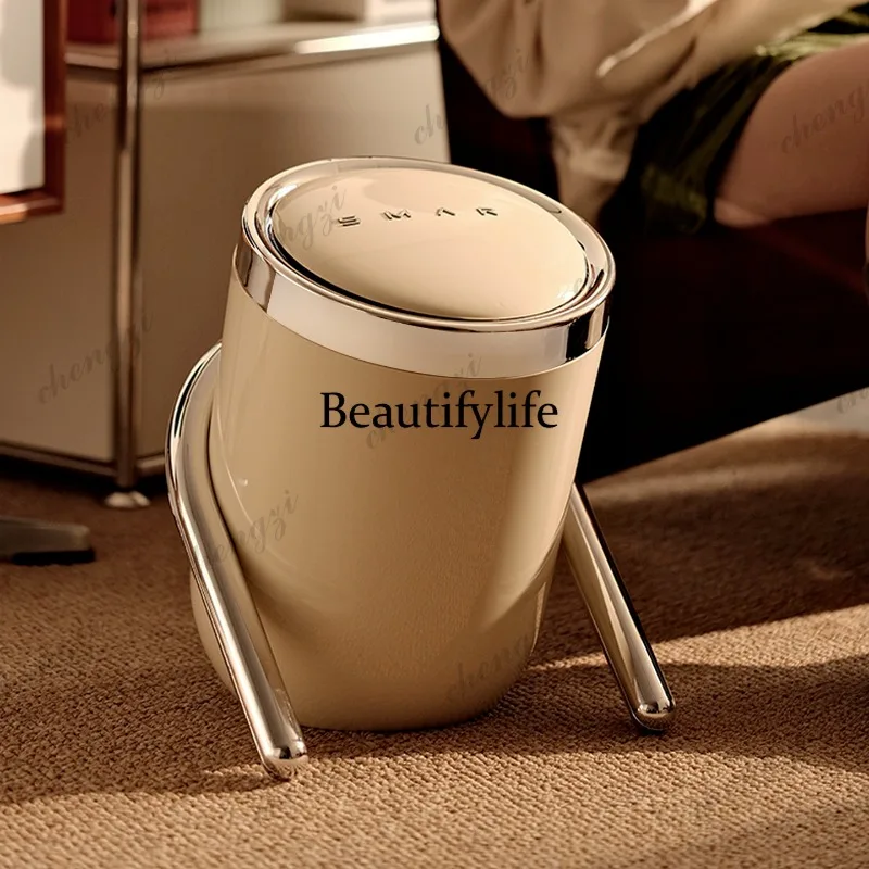 Retro trash can household kitchen living room bathroom bedroom tea room toilet office bed and breakfast hotel storage bucket