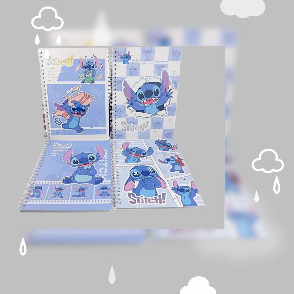 New Notebook Set Office Ruled Notebook Student Diary Stationery Supplies Role-playing Props Gift  Disney 2026 Sticker