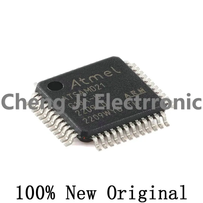 5PCS ATSAMD21G18A-AU ATSAMD21 QFP48 32-bit microcontroller chip