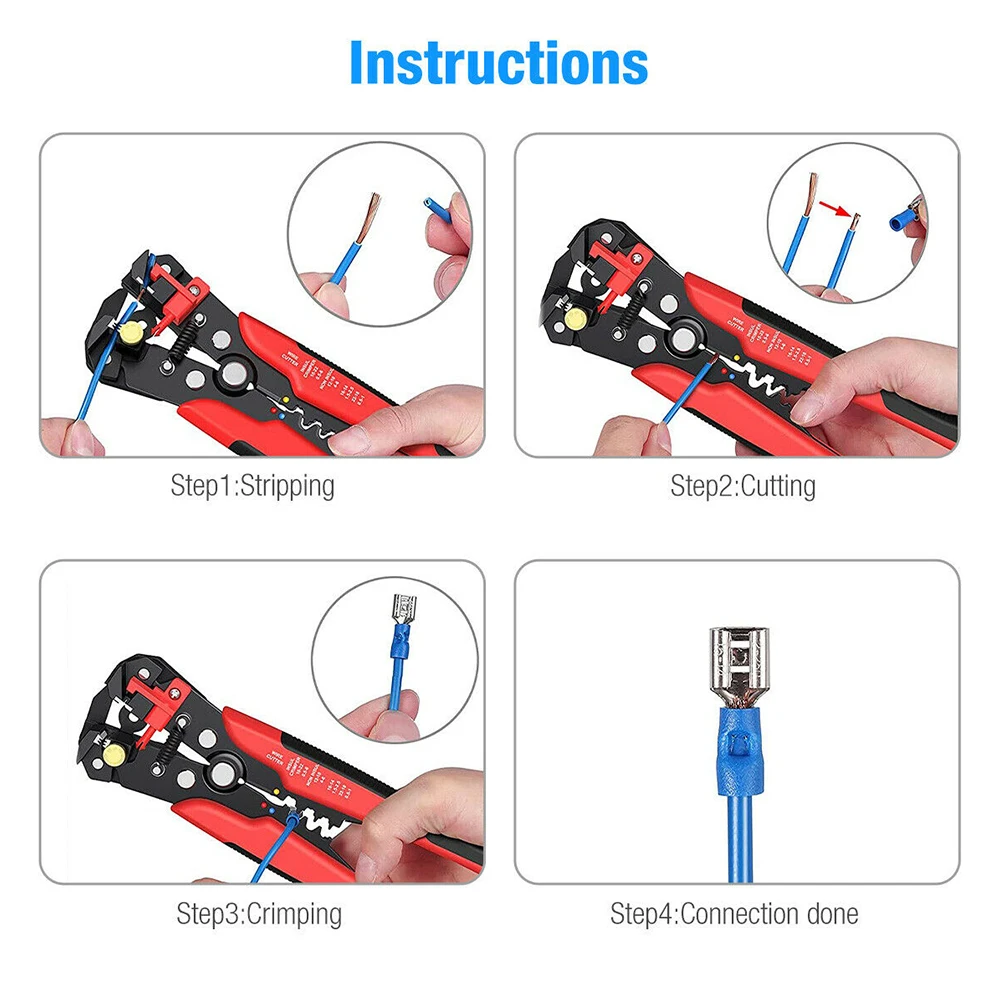 Wire Connector Crimp Spade Terminals Assorted Crimp Spade Terminal Insulated Electrical Wire Connector Kit Set 17.5*10*2.2cm 80