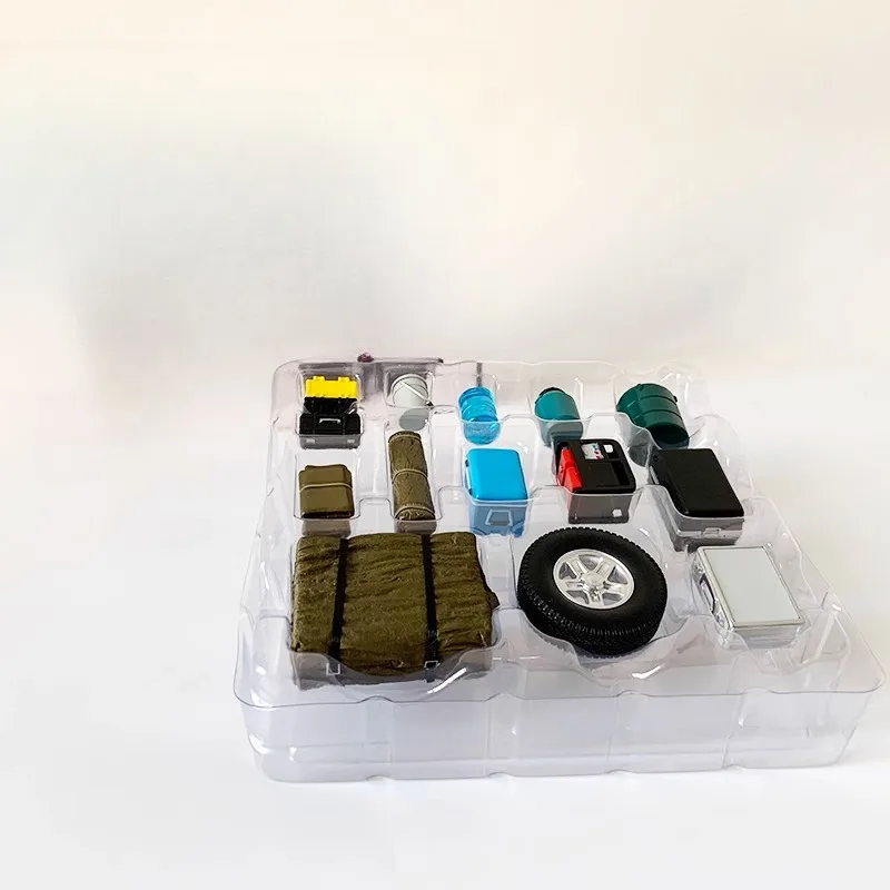 Spare Tire Oil Tank Behind Toolbox for 1/18 Model Climbing Remote Control Car Creative Design Sense Decorative Scene Ornaments
