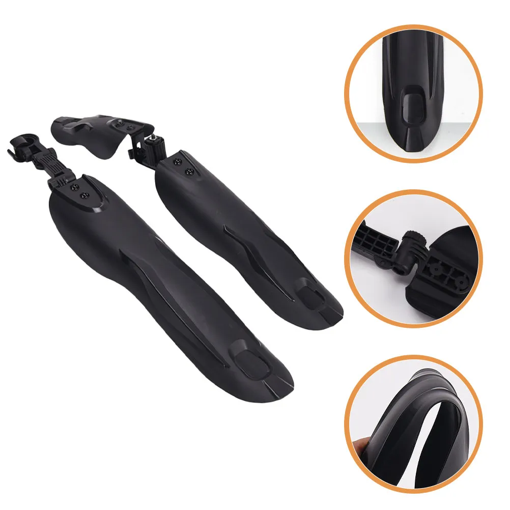 

2Pcs Universal Bike Mudguards Heavy Duty Front Rear for Mountain and Road Bikes Abrasion Resistant Long Service Life